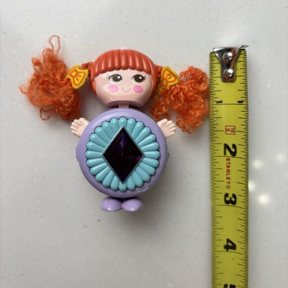 VTG 1984 SWEET Secrets Doll Charm Gleamie Galoob Purple  Vtg 1984 Sweet Secrets Doll Charm Gleamie Galoob Purple Diamond Jewel Red Hair